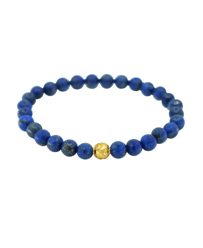 Bracelet Conta in 19,2Kt Gold with Lapis lazuli - Portugal Jewels