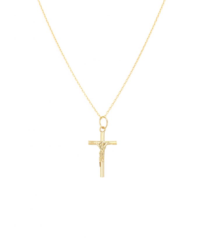 Necklace Crucifix in 19,2Kt Gold - Portugal Jewels