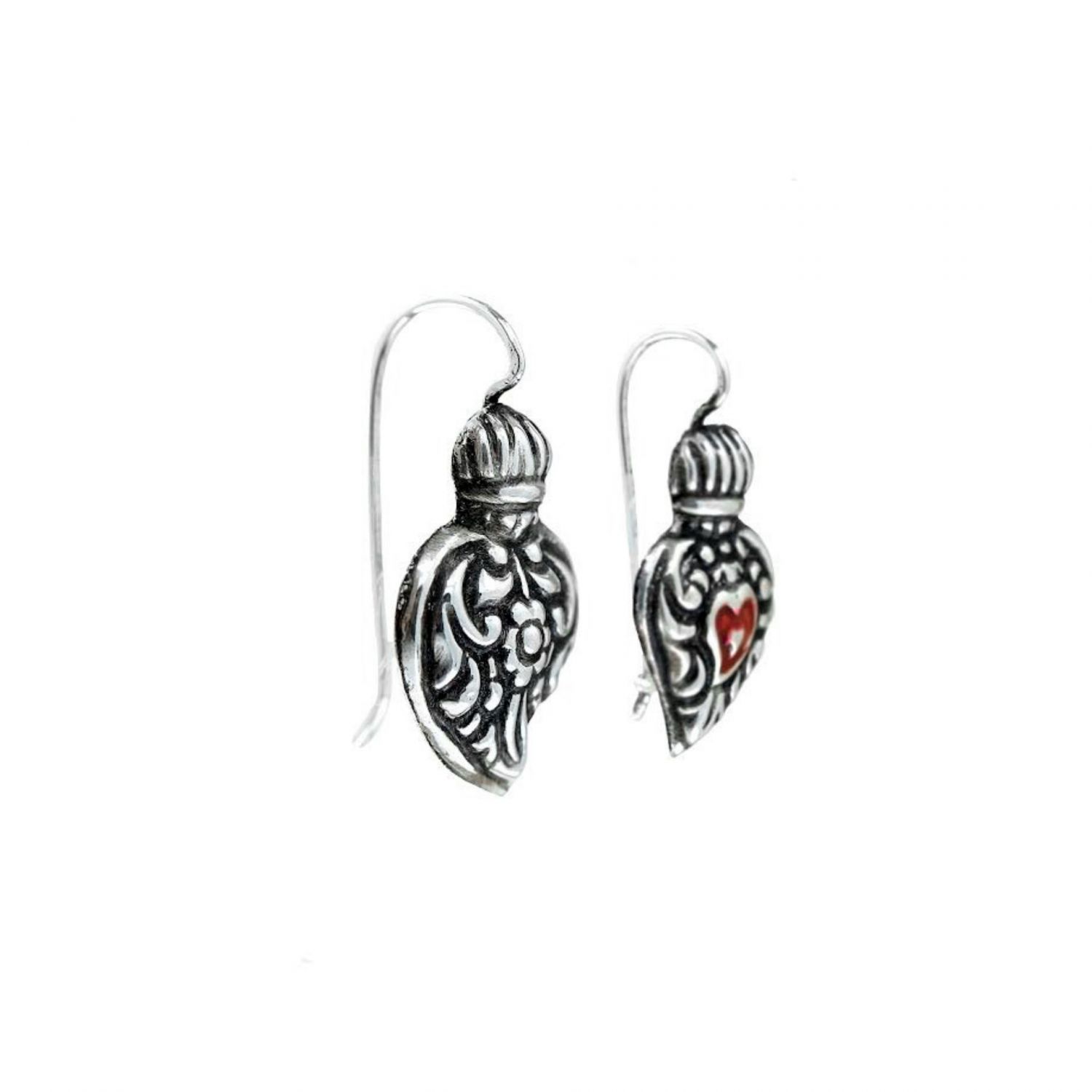 Earrings Baroque Heart of Viana S in Silver 