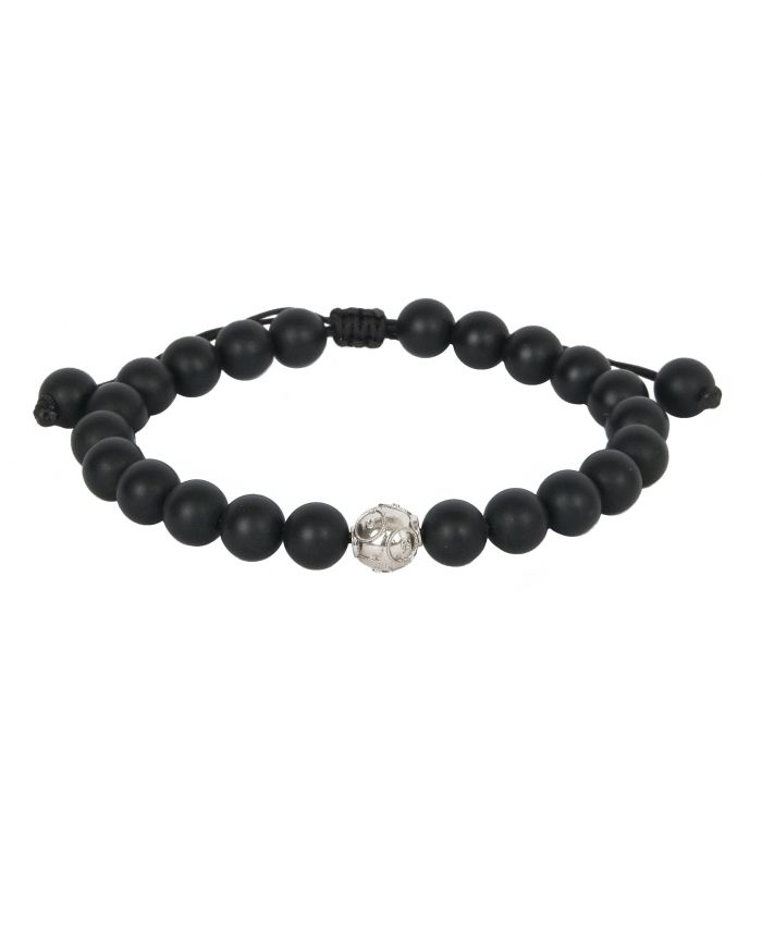 Bracelet Viana's Conta in Silver and Onyx - Portugal Jewels