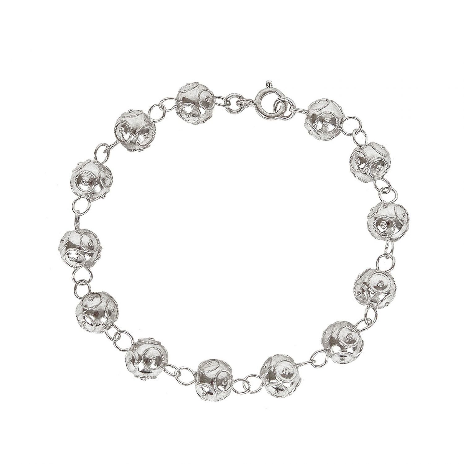 Pulsera Contas de Viana de Plata 