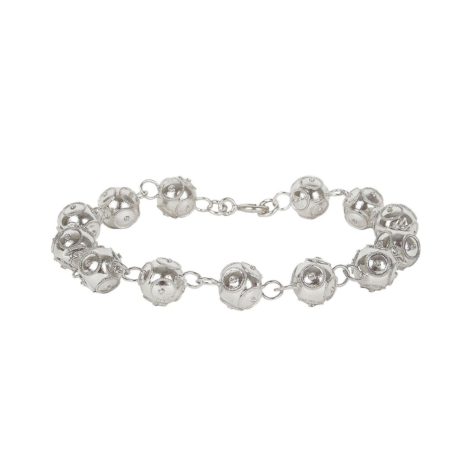 Pulsera Contas de Viana de Plata 