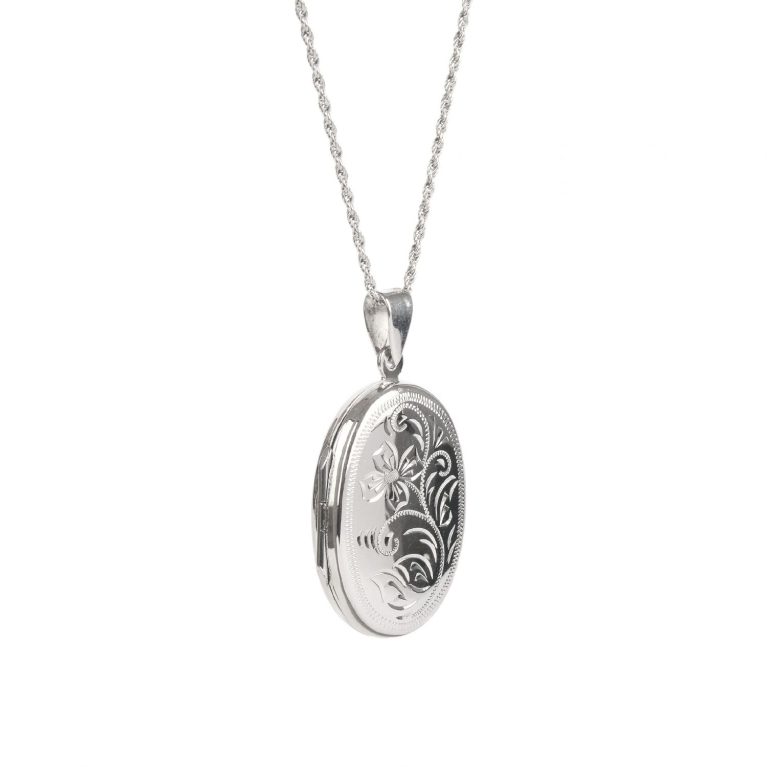 Necklace Memoria Oval in Silver 