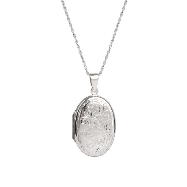 Collier Memoria Ovale en Argent 