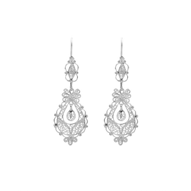 Earrings Princess in Silver