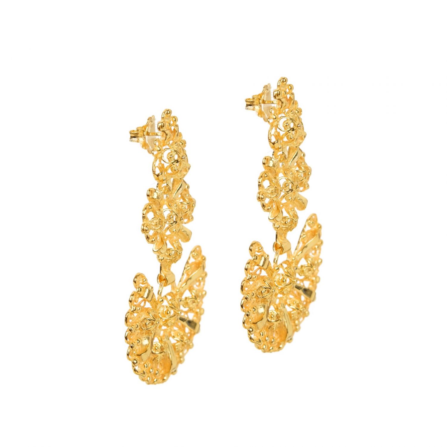 Galegos Earrings in Gold Plated Silver 