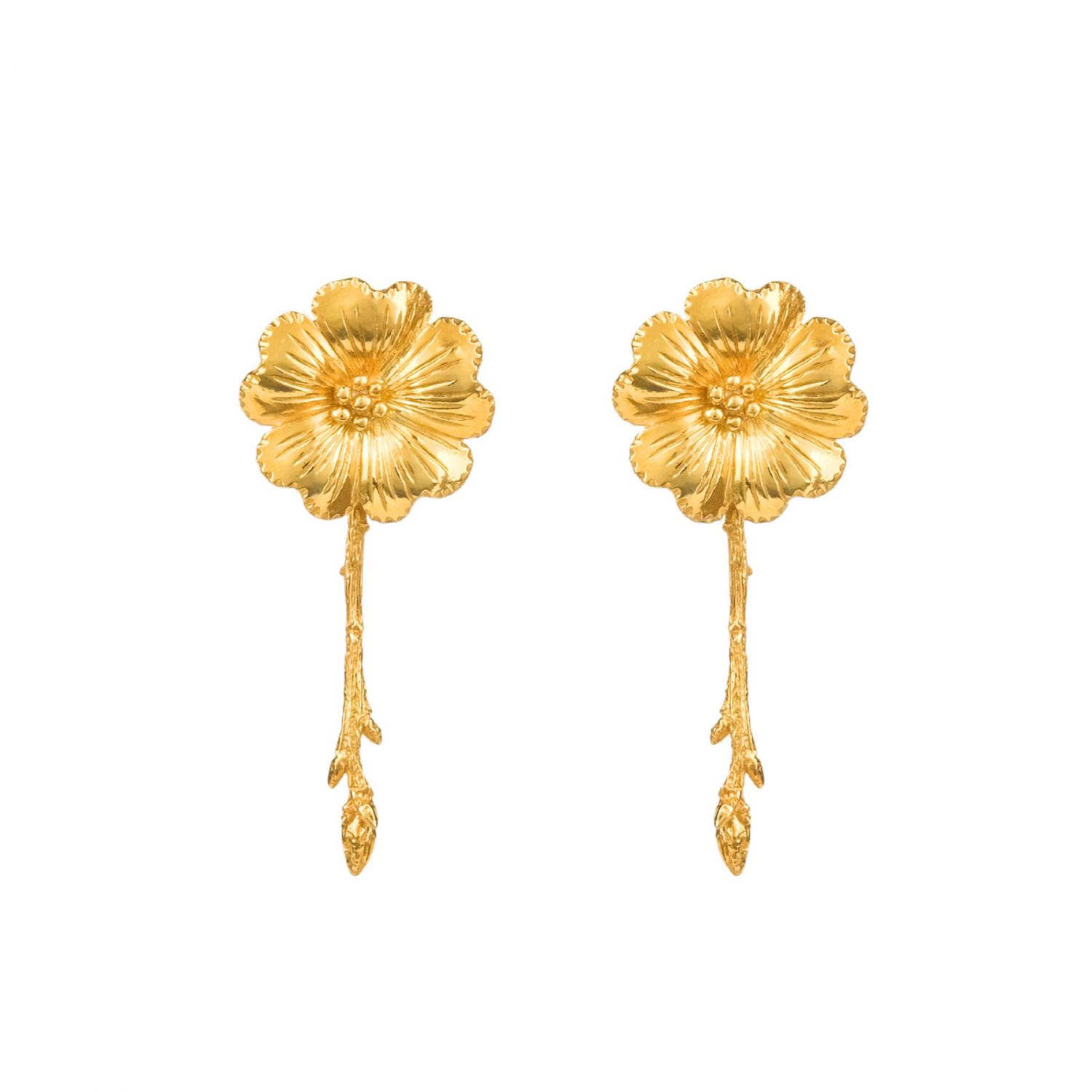 Earrings Amália Bloom in Gold Plated Silver 