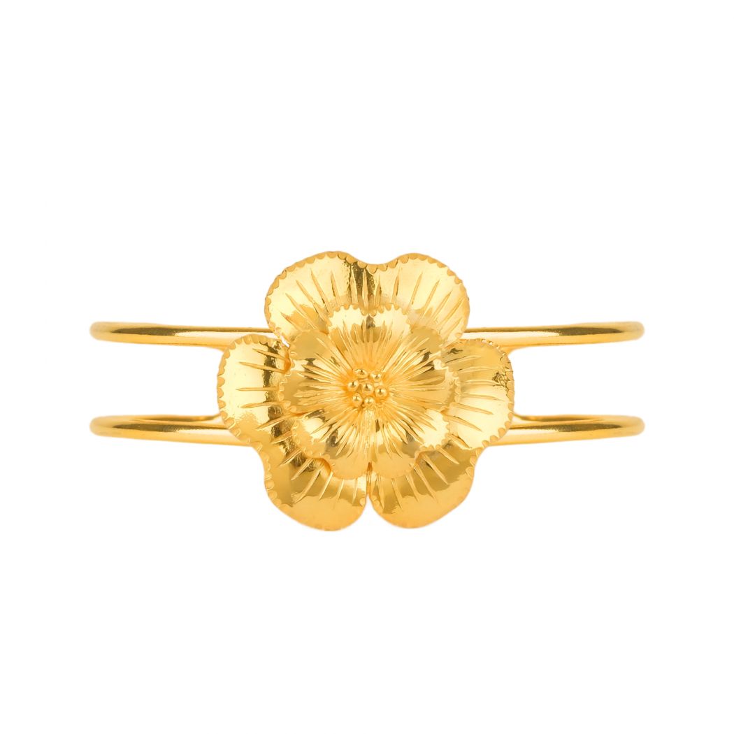 Bracelet There Goes the Flower of Amália in Gold Plated Silver