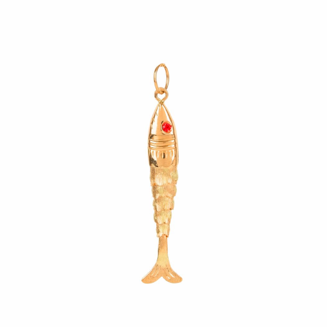 Pendant Fish in 19,2Kt Gold 