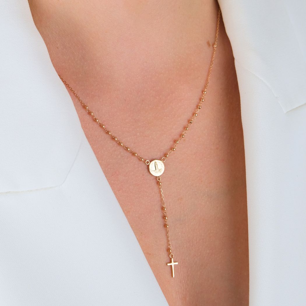 Necklace Rosary in 19,2Kt Gold