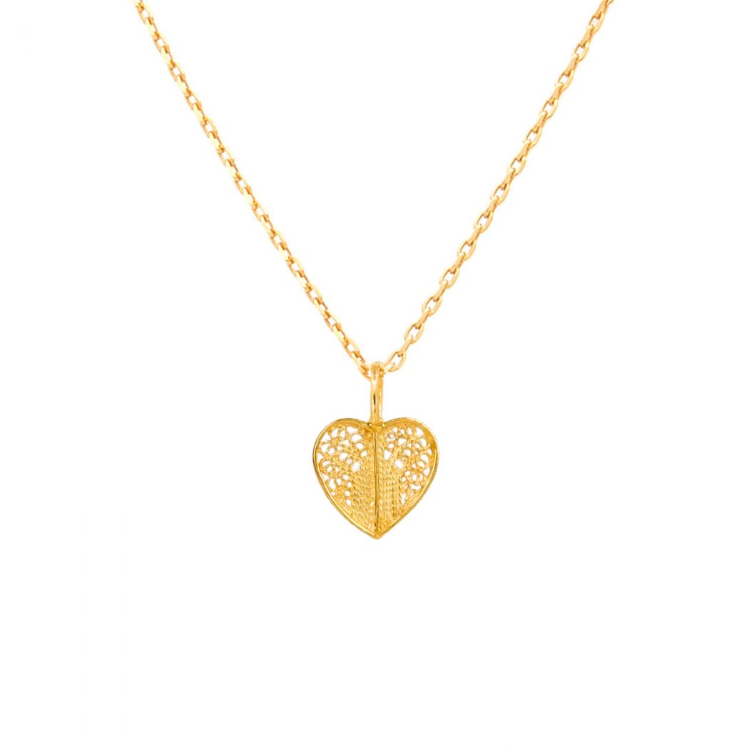 Necklace Heart in 19,2Kt Gold 