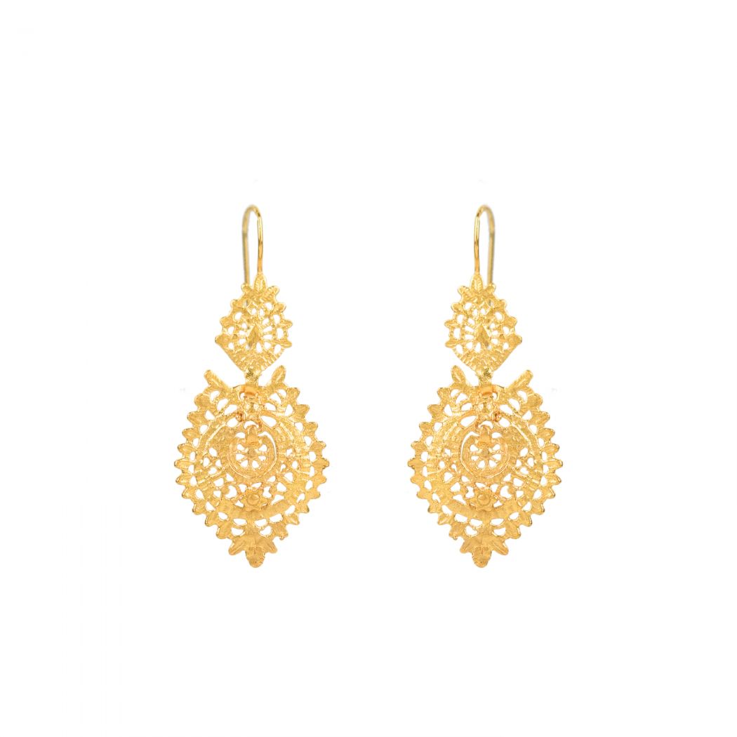 Queen Earrings S in 9Kt Gold 