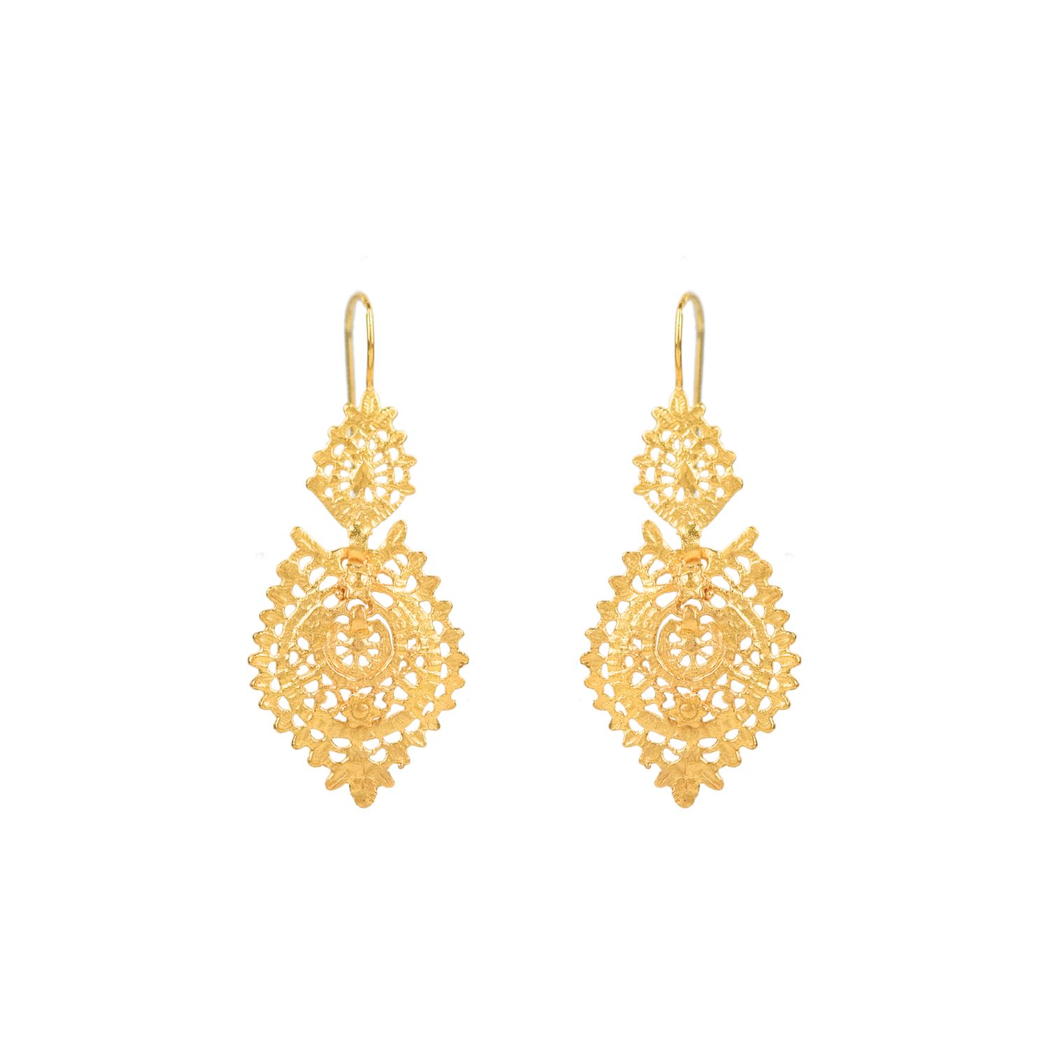 Queen Earrings S in 9Kt Gold 