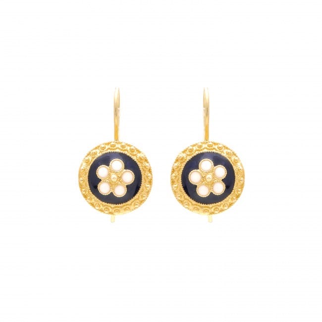 Boucles d'Oreilles Caramujo en Or 9 Carats 