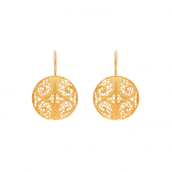 Boucles d'Oreilles Cercles en Or 9 Carats 