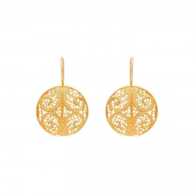 Boucles d'Oreilles Cercles en Or 19,2 Carats 