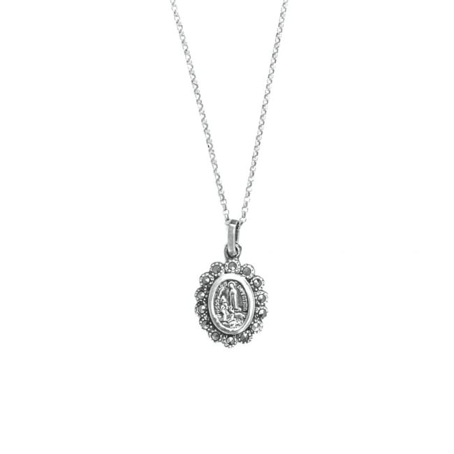 Collier Notre-Dame de Fátima avec Marcassites en Argent 