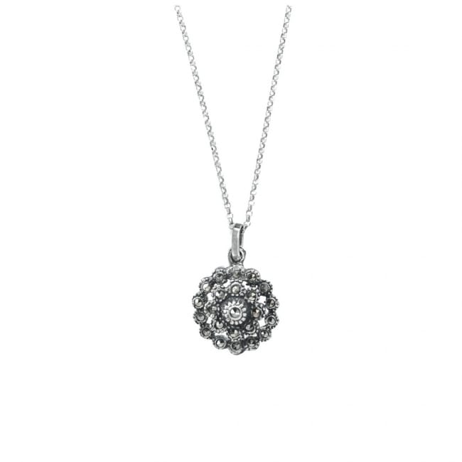 Collier Pomme de Pin avec Marcassites en Argent 