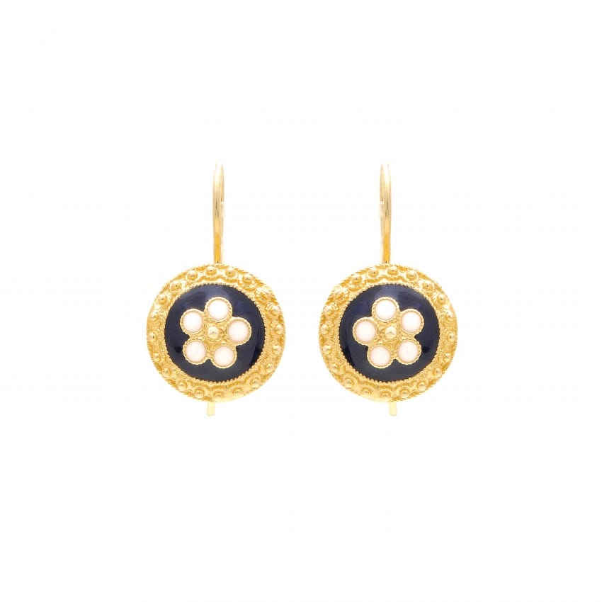 Boucles d'Oreilles Caramujo en Or 19,2 Carats 