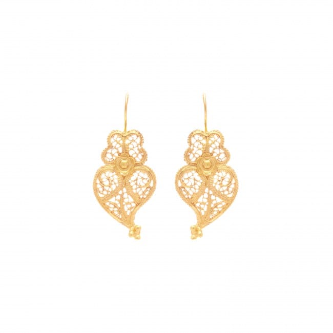 Pendientes Corazón de Viana S de Oro 19,2Kt 