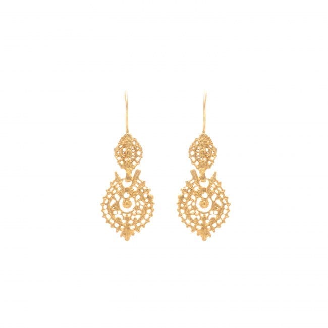 Boucles d'Oreilles Reine XS en Or 19,2 Carats 